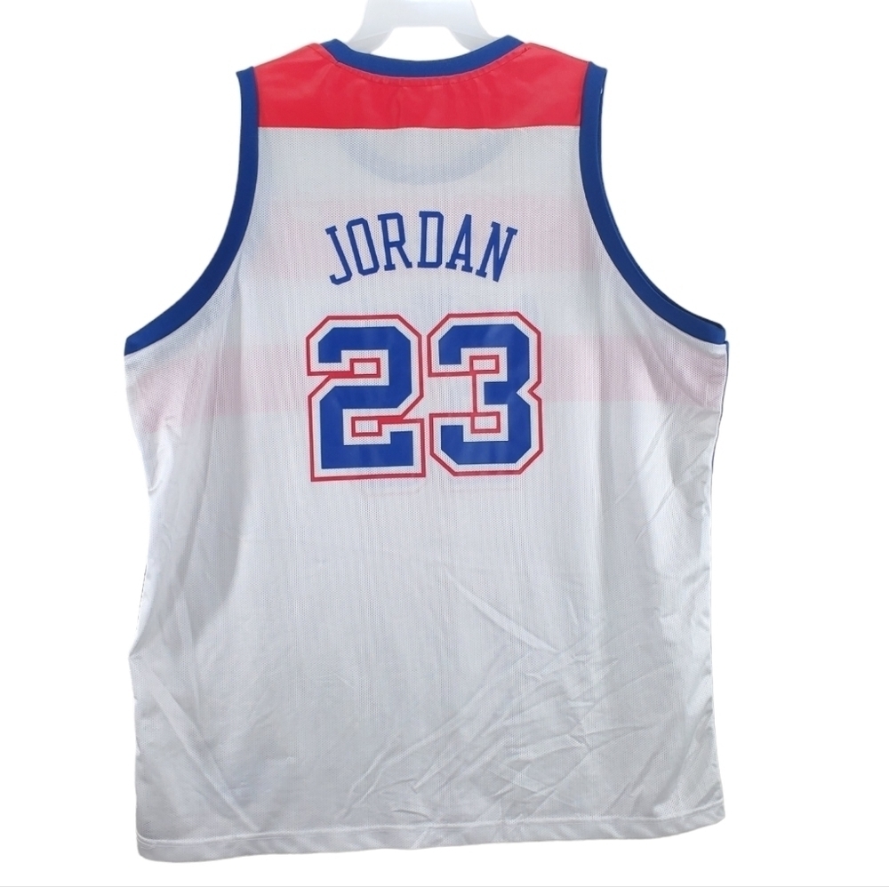 Reebok Jersey Jordan #23 Bullets Hardwoods Classic Mens 2XL NBA Mesh Vtg Y2K